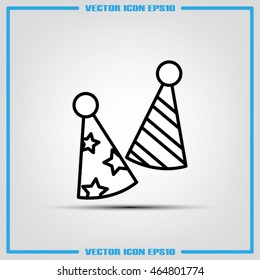 Party hats icon. Vector illustration eps10.