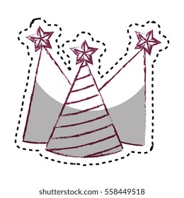party hats isolated icon