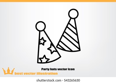 Party hats vector icon