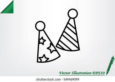 Party hats vector icon