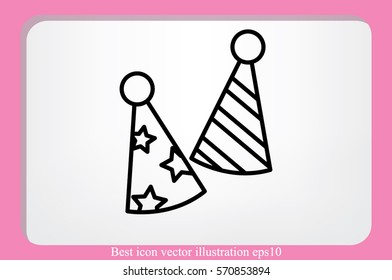 Party hats vector icon