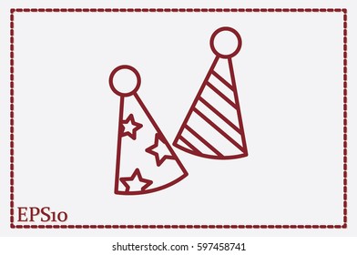 Party hats vector icon