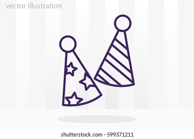 Similar Images, Stock Photos & Vectors of Party hats vector icon