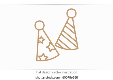 Party hats vector icon