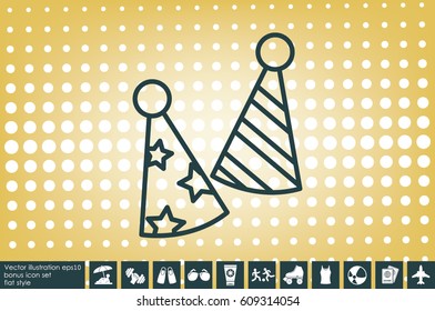 Party hats vector icon