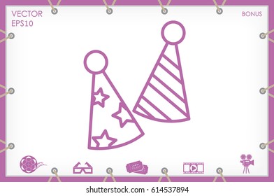 Party hats vector icon