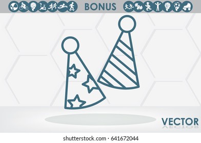 Party hats vector icon