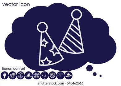Party hats vector icon