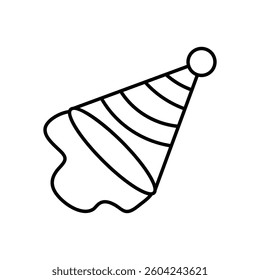 Party Hats vector icon stock illustration