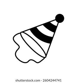 Party Hats vector icon stock illustration