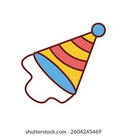 Party Hats vector icon stock illustration