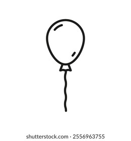 Party Helium Globes Line Icon. Festive Balloon Celebration icon in outline and solid flat style
