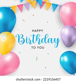 Party Holiday Birthday Background Vector Illustration