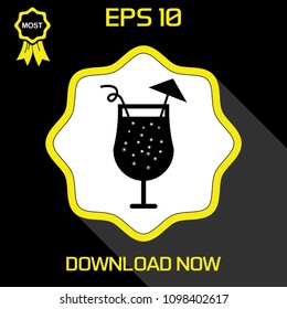 Party Holiday Event  Elements. Celebration. Food. Drink. Accessories, Music, Alcohol .Illustration in flat design .Vector Icon
