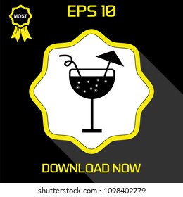 Party Holiday Event  Elements. Celebration. Food. Drink. Accessories, Music, Alcohol .Illustration in flat design .Vector Icon