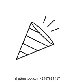Party horn blower icon design, isolated on white background, vector illustration
