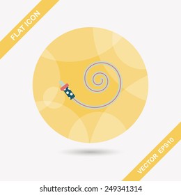 party horn flat icon