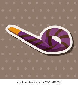 party horn theme elements vector,eps