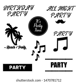 Party Icon And Card Set Collection