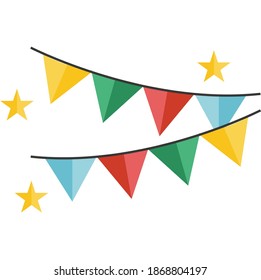 Party icon. A decoration used when a party event is made into an icon design.