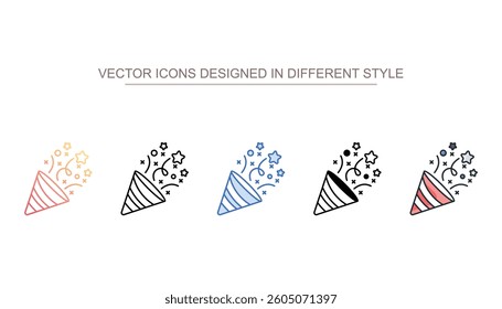 Party icon design with white background stock illustration