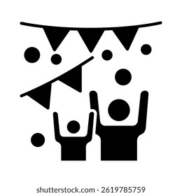 Elemento de icono de fiesta para diseño
