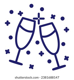Party icon. Party Festival pack symbol template for graphic and web design collection logo vector illustration. Vector illustration. Editable Stroke. Eps 10. SET.