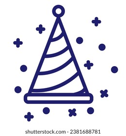 Party icon. Party Festival pack symbol template for graphic and web design collection logo vector illustration. Vector illustration. Editable Stroke. Eps 10. 