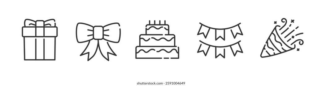 Party icon. Holiday icon set.
