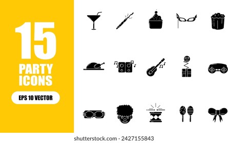 Party Icon Illustration Collection Set