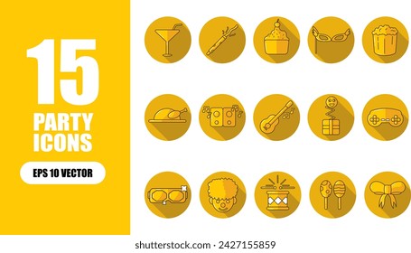 Party Icon Illustration Collection Set