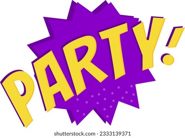 Partysymbolabbild. Geeignet für mobile Anwendungen.