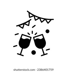 Icono de partido aíslar ilustración de material vectorial de fondo blanco.