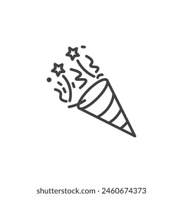 Party Icon Set. Celebration Confetti Vector Symbol.