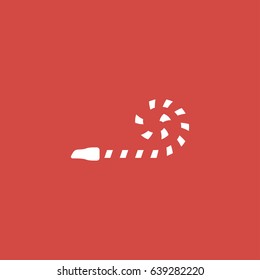 party icon. sign design. red background