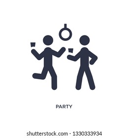 party icon. Simple element illustration from activities concept. party editable symbol design on white background. Can be use for web and mobile.