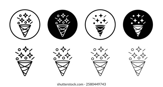 Party icon Vector logo outline