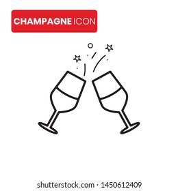 Party icon vector on white background
