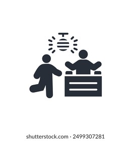 Party icon. vector.Editable stroke.linear style sign for use web design,logo.Symbol illustration.