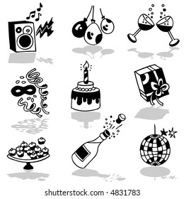 Party  icons - others of same series : http://www.shutterstock.com/lightboxes.mhtml?lightbox_id=498997