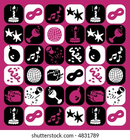 Party  icons - others of same series : http://www.shutterstock.com/lightboxes.mhtml?lightbox_id=616270