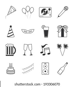 party icons set