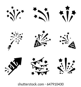 Party Icons Set of birthday vector illustration