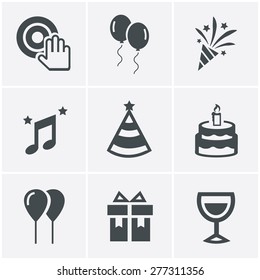 party Icons Set, Vector Design