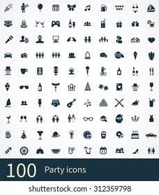 party Icons Vector set.