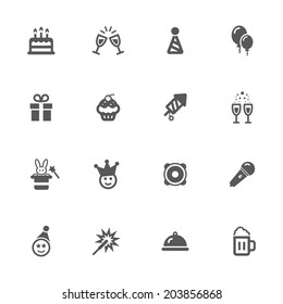 Party icons,vector.