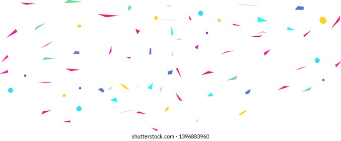 Party illustration falling birthday
festive.Colorful confetti on white background.Celebration & Party.Vector Illustration.Vector colorful geometric.