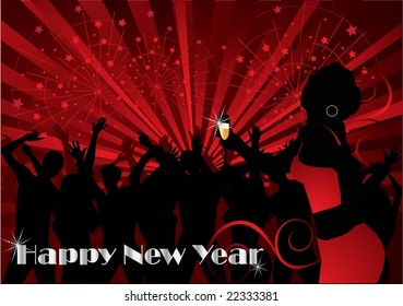 Party Illustration for New Year