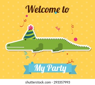 party invitation design, vector illustration eps10 graphic 