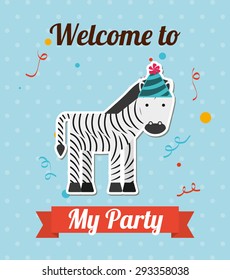party invitation design, vector illustration eps10 graphic 